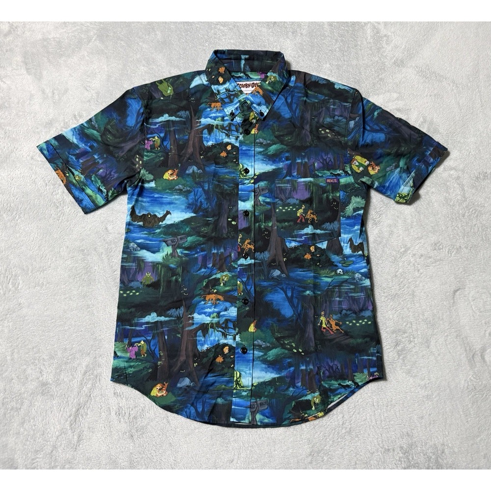 RSVLTS Scooby-Doo Button‎ Down Shirt Mens Small
